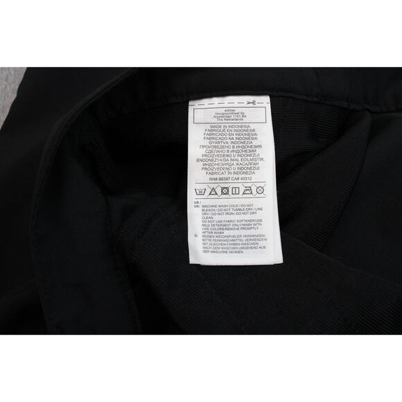 Adidas Golf Pants Mens 40 X 30 Black Flat Front Pockets High-Rise Straight Leg - Picture 5 of 8